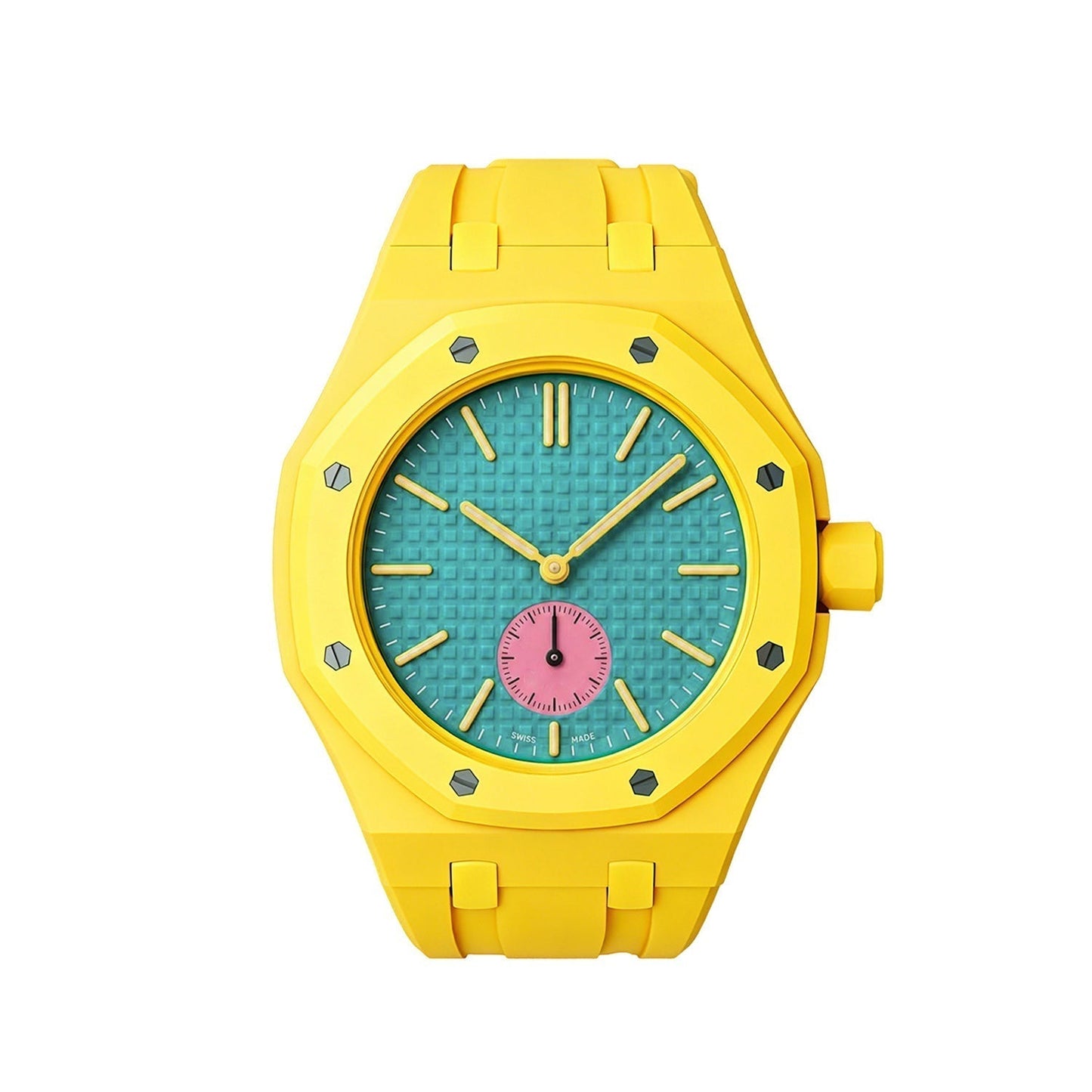 [LunaMar]OAK POP EXCLUSIVE YELLOW SILICONE STRAP
