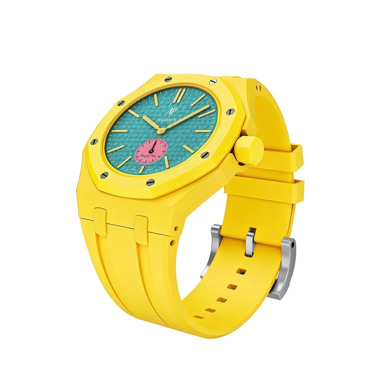 [LunaMar]OAK POP EXCLUSIVE YELLOW SILICONE STRAP