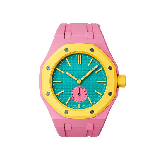 [LunaMar]OAK POP EXCLUSIVE PINK SILICONE STRAP