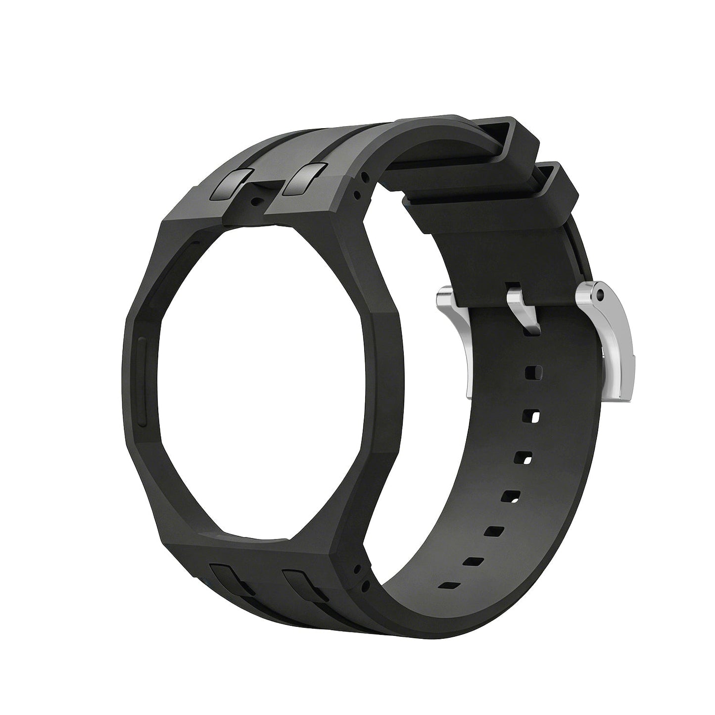[LunaMar]OAK POP EXCLUSIVE BLACK SILICONE STRAP