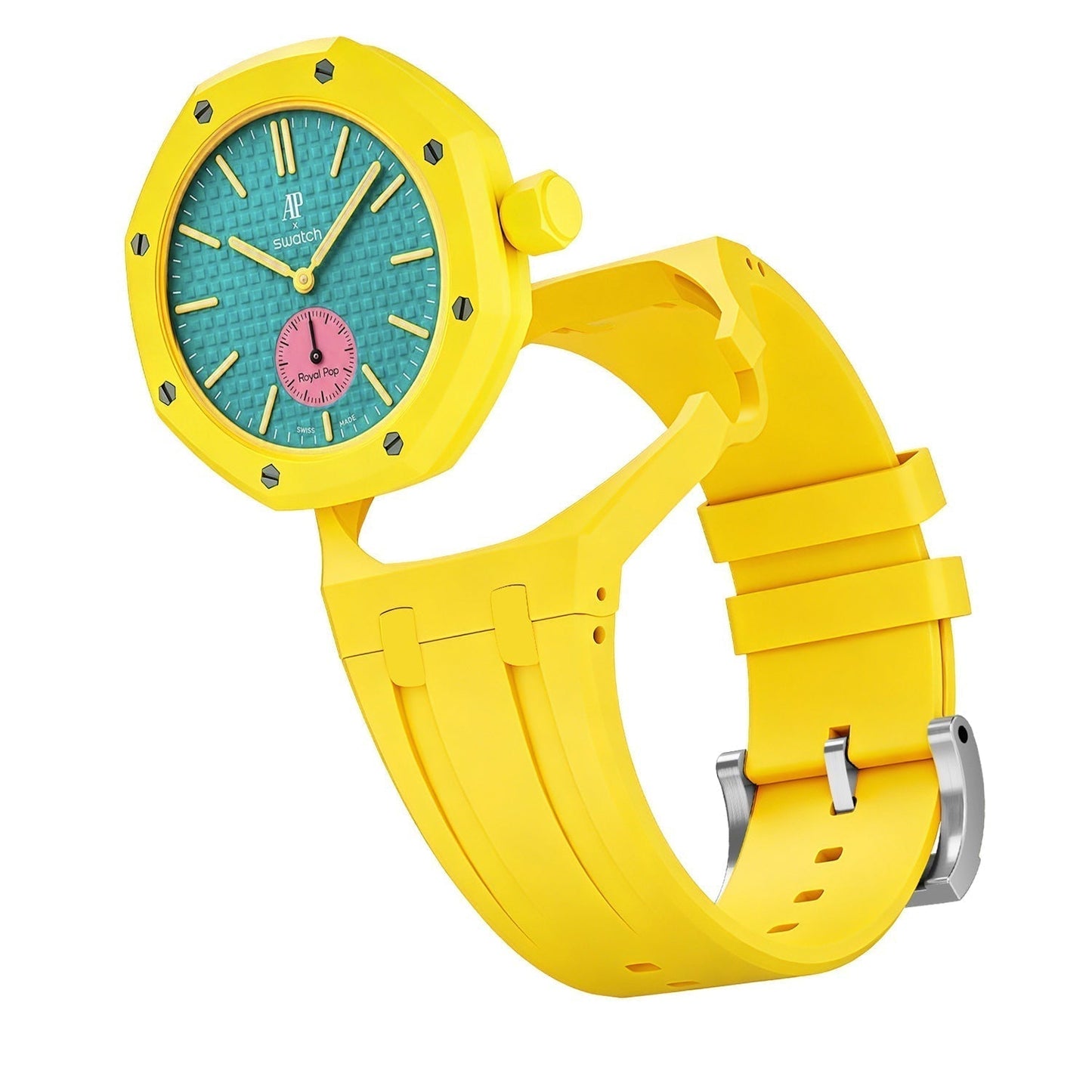 [LunaMar]OAK POP EXCLUSIVE YELLOW SILICONE STRAP
