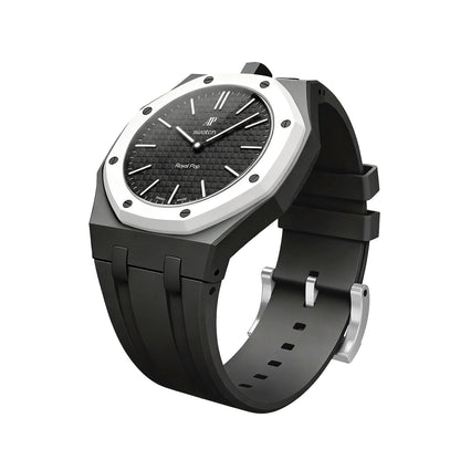 [LunaMar]OAK POP EXCLUSIVE BLACK SILICONE STRAP