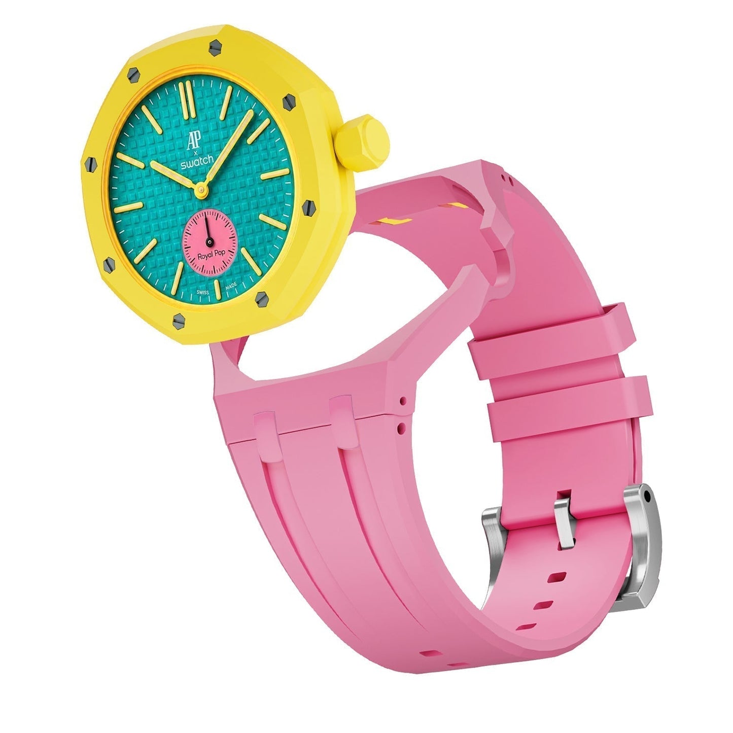 [LunaMar]OAK POP EXCLUSIVE PINK SILICONE STRAP