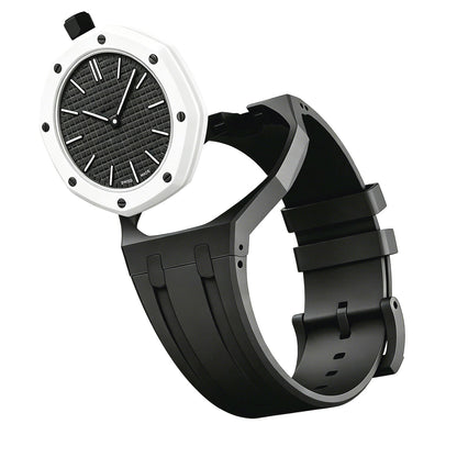 [LunaMar]OAK POP EXCLUSIVE BLACK SILICONE STRAP