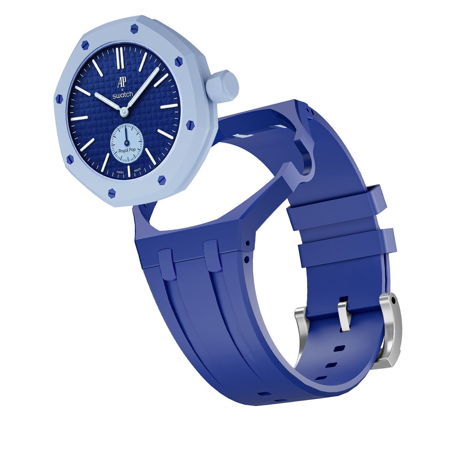 [LunaMar]OAK POP EXCLUSIVE DARK BLUE SILICONE STRAP
