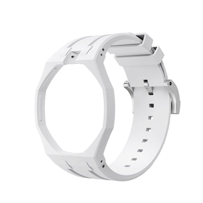 [LunaMar]OAK POP EXCLUSIVE  WHITE SILICONE STRAP