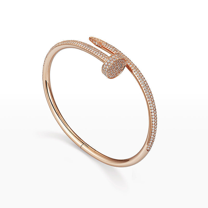 [LunaMar]JUSTE UN CLOU 3.5MM FULL PAVÉ NAIL BANGLE