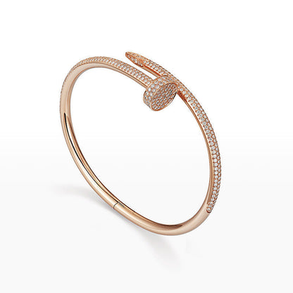 [LunaMar]JUSTE UN CLOU 3.5MM FULL PAVÉ NAIL BANGLE