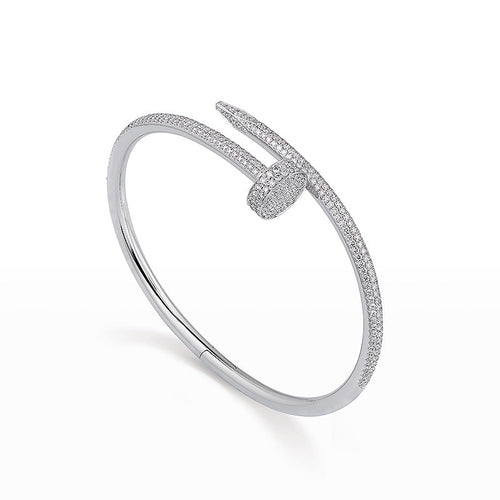 [LunaMar]JUSTE UN CLOU 3.5MM FULL PAVÉ NAIL BANGLE