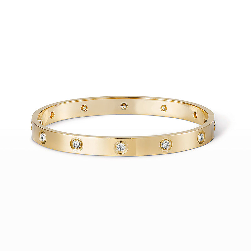 [LunaMar]CLASSIC 6.1MM LOVE BANGLE - 10-DIAMOND