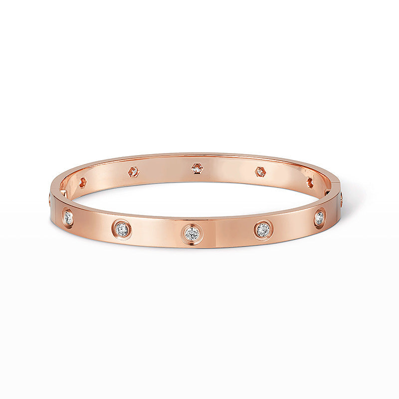 [LunaMar]CLASSIC 6.1MM LOVE BANGLE - 10-DIAMOND