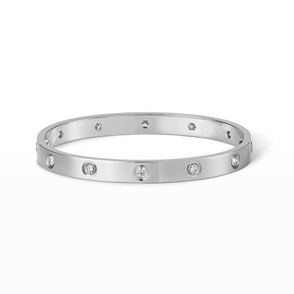 [LunaMar]CLASSIC 6.1MM LOVE BANGLE - 10-DIAMOND