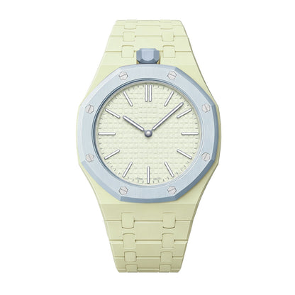 [LunaMar]OAK POP EXCLUSIVE CREAMY YELLOW BIOCERAMIC STRAP