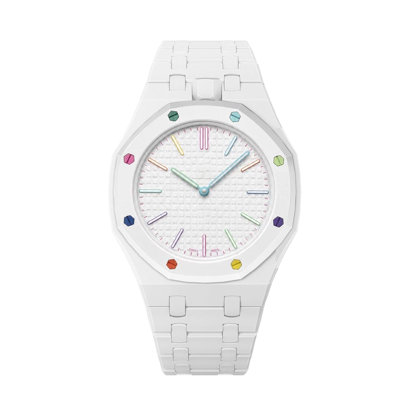 [LunaMar]OAK POP EXCLUSIVE WHITE BIOCERAMIC STRAP