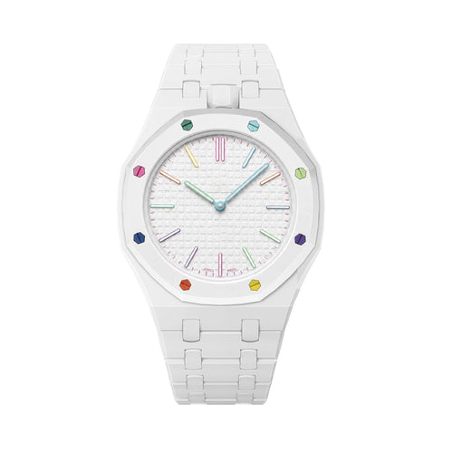[LunaMar]OAK POP EXCLUSIVE WHITE BIOCERAMIC STRAP