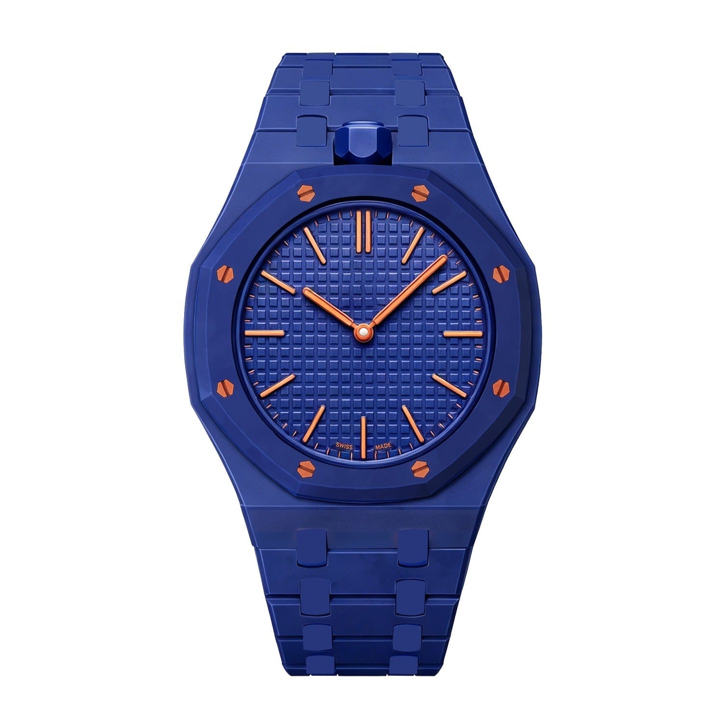 [LunaMar]OAK POP EXCLUSIVE DARK BLUE BIOCERAMIC STRAP