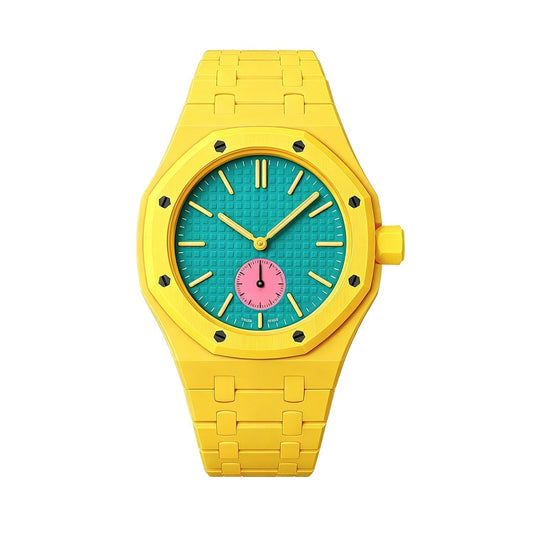 [LunaMar]OAK POP EXCLUSIVE YELLOW BIOCERAMIC STRAP