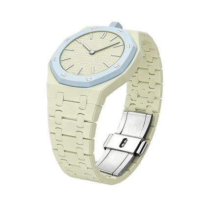 [LunaMar]OAK POP EXCLUSIVE CREAMY YELLOW BIOCERAMIC STRAP