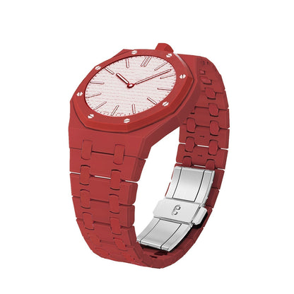 [LunaMar]OAK POP EXCLUSIVE RED BIOCERAMIC STRAP