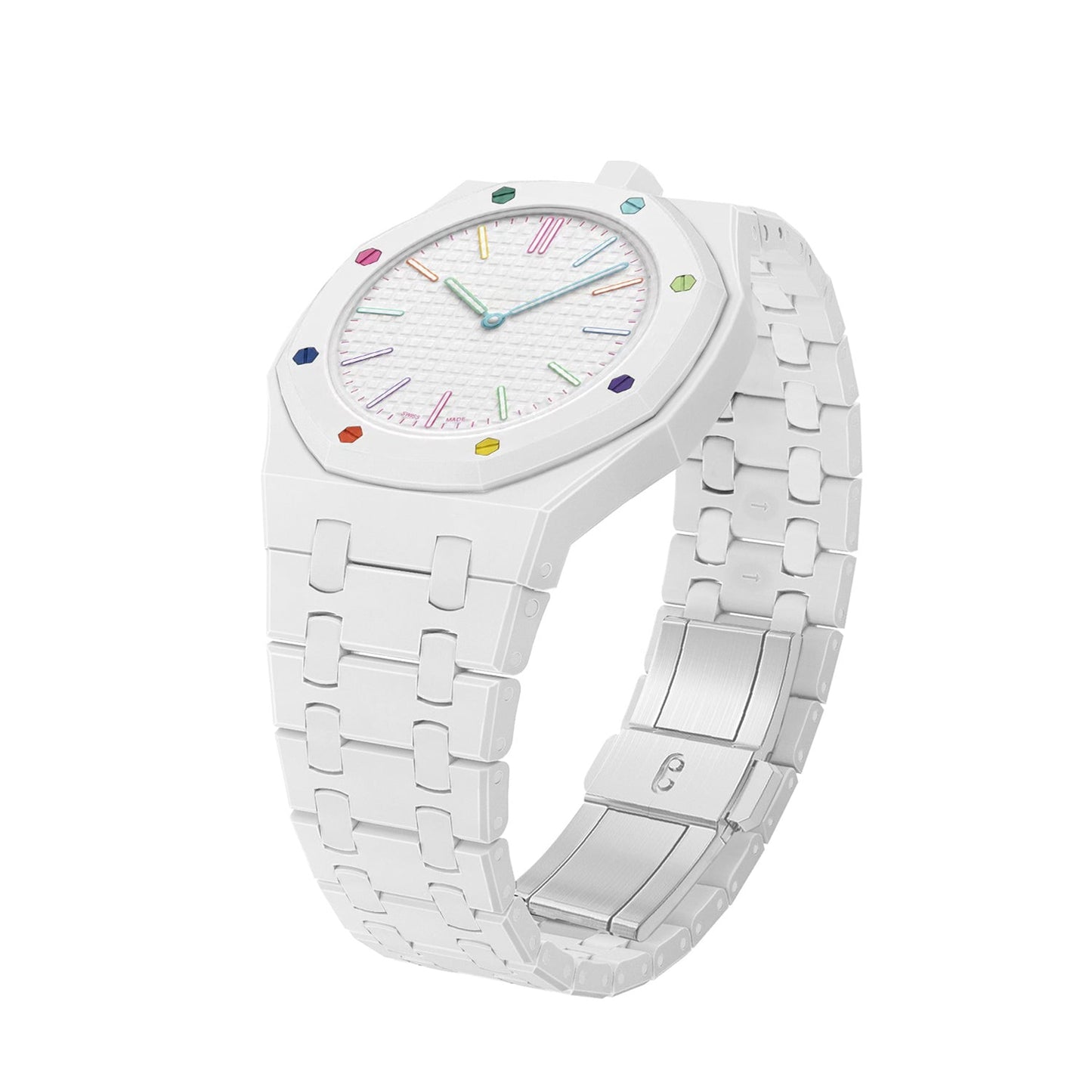 [LunaMar]OAK POP EXCLUSIVE WHITE BIOCERAMIC STRAP