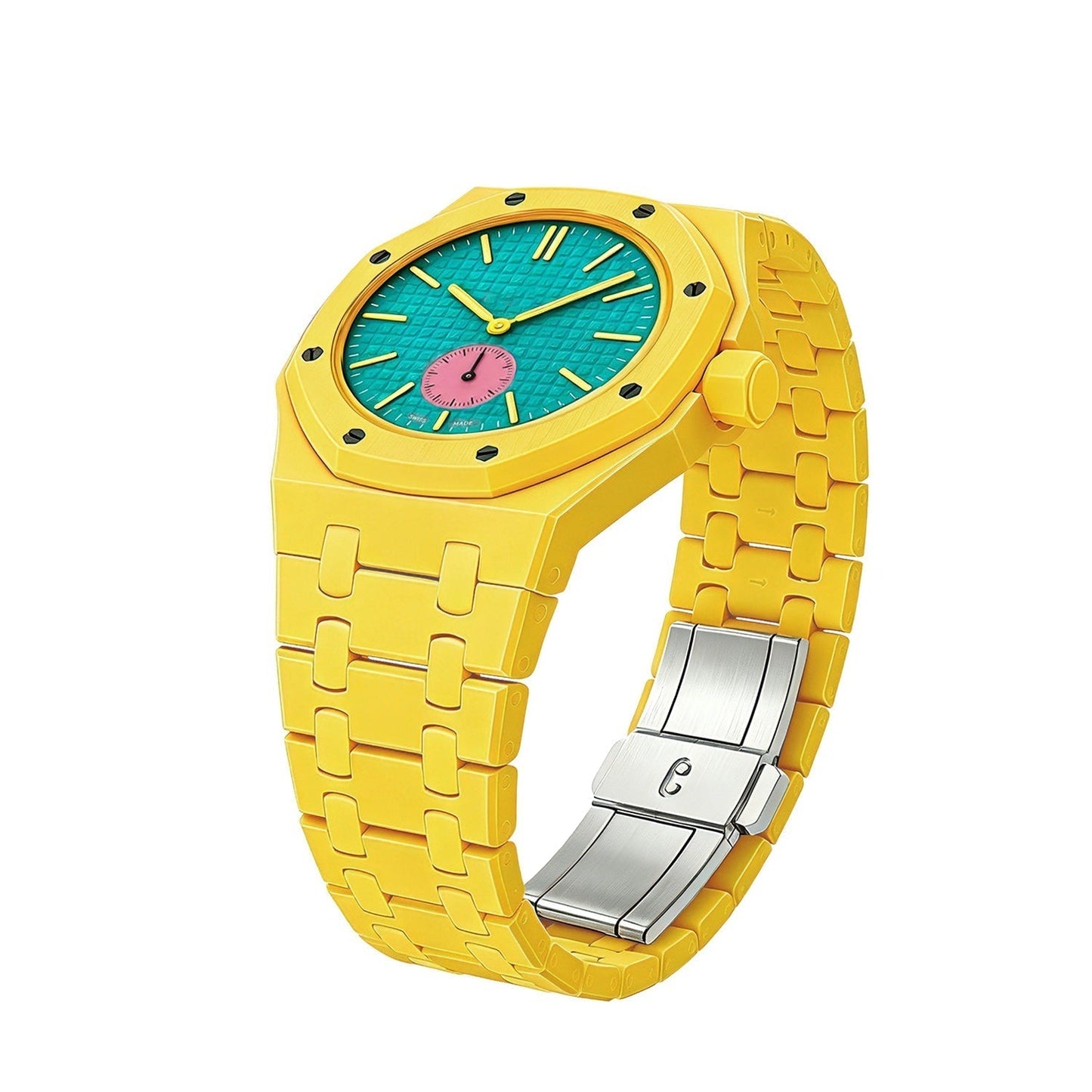 [LunaMar]OAK POP EXCLUSIVE YELLOW BIOCERAMIC STRAP