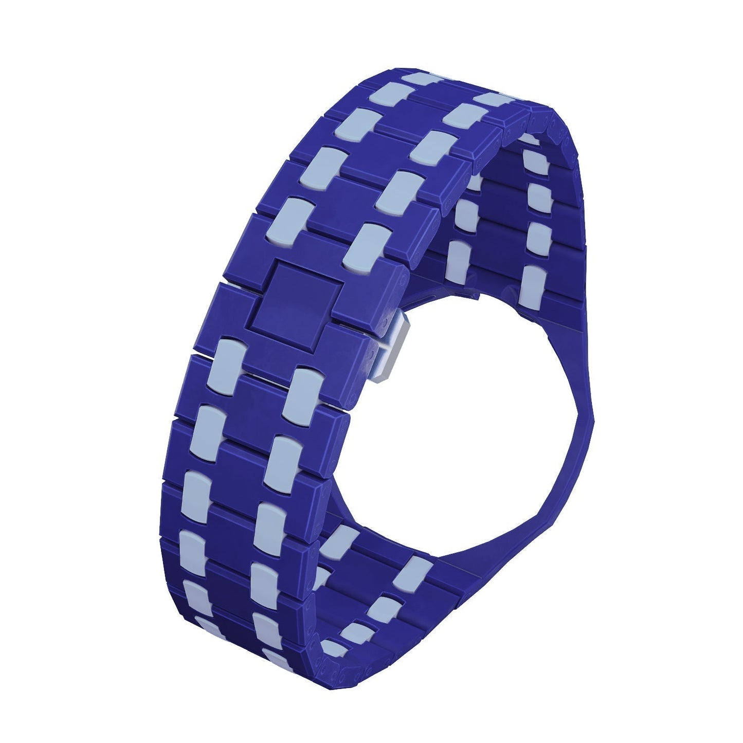 [LunaMar]OAK POP EXCLUSIVE DARK BLUE AND LIGHT BLUE BIOCERAMIC STRAP