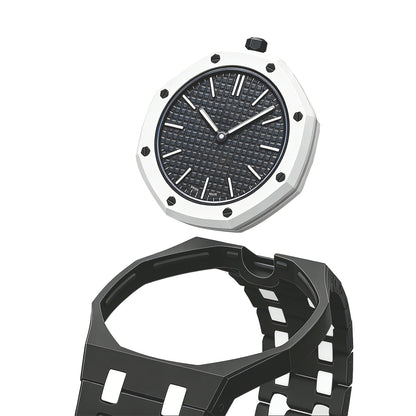 [LunaMar]OAK POP EXCLUSIVE BLACK AND WHITE BIOCERAMIC STRAP