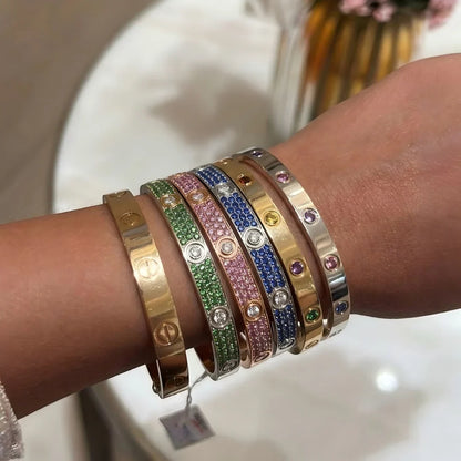 [LunaMar]CLASSIC 6.1MM LOVE BRACELET 10-DIAMOND FULL PAVÉ