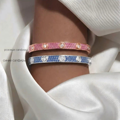 [LunaMar]CLASSIC 6.1MM LOVE BRACELET 10-DIAMOND FULL PAVÉ