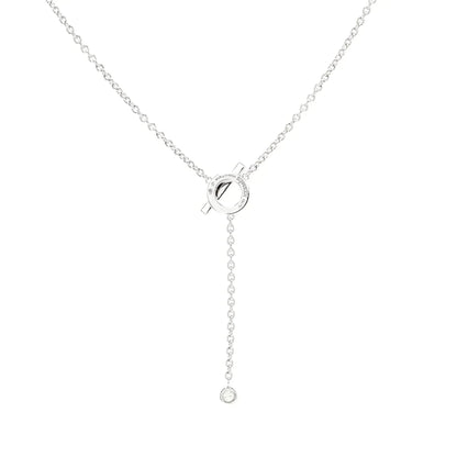[LunaMar]FINESSE SILVER DIAMOND NECKLACE