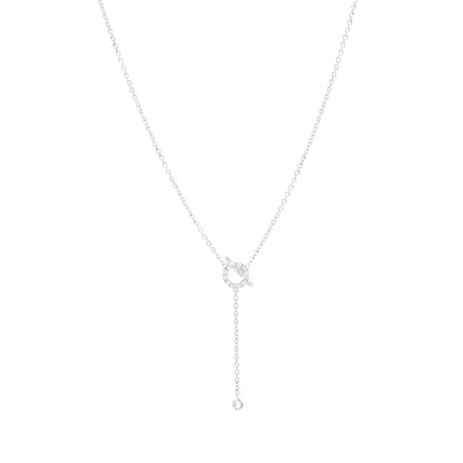 [LunaMar]FINESSE SILVER DIAMOND NECKLACE