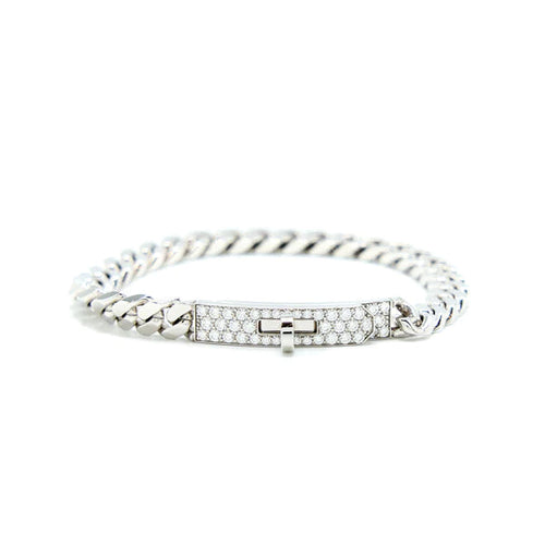 [LunaMar]KELLY CHAIN SILVER DIAMOND BRACELET