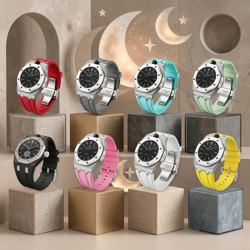 [LunaMar]Royal Oak Pop Exclusive Steel Case & Silicone Strap With Cradle