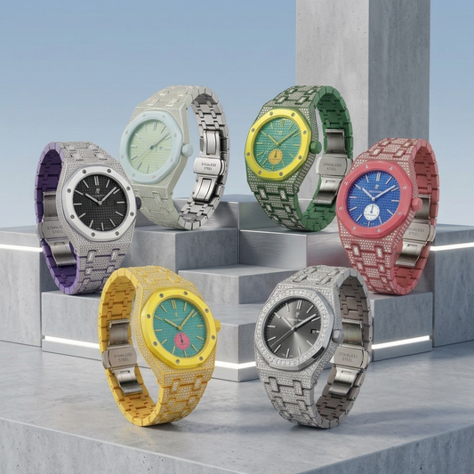 [LunaMar]Royal Oak Pop Exclusive Bioceramic Case & Bioceramic Strap Full Diamond