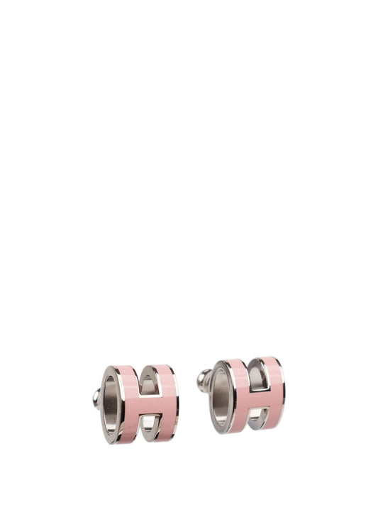 [LunaMar]MINI POP H SILVER EARRINGS PINK