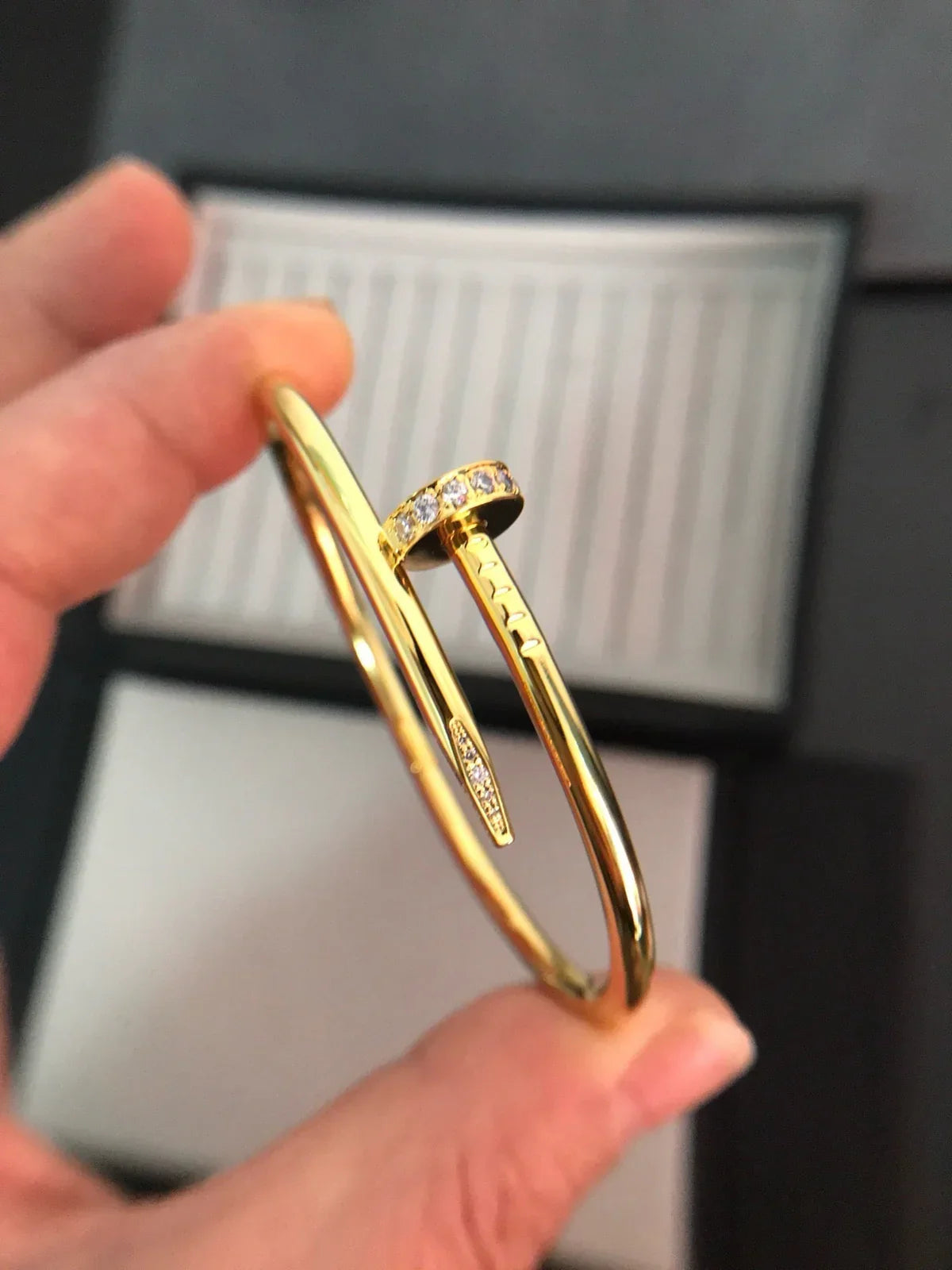 [LunaMar]JUSTE UN CLOU 3.5MM CLASSIC DIAMOND BANGLE
