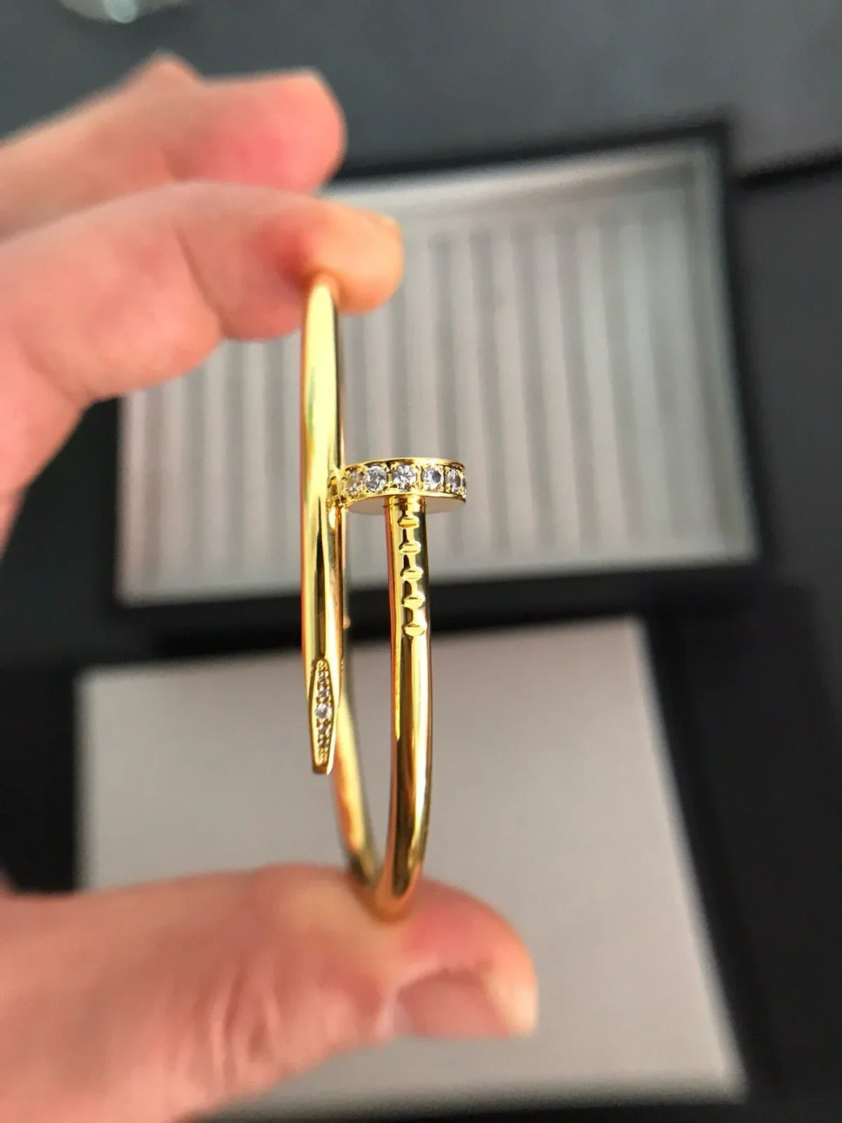 [LunaMar]JUSTE UN CLOU 3.5MM CLASSIC DIAMOND BANGLE