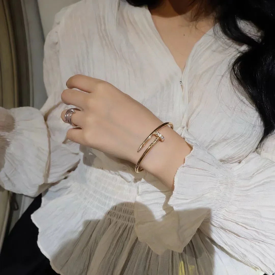 [LunaMar]JUSTE UN CLOU 3.5MM CLASSIC DIAMOND BANGLE