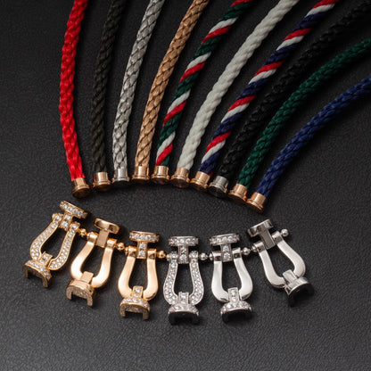 [LunaMar]FORCE LARGE HORSESHOE BRACELET - WHITE GOLD