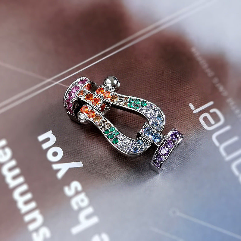 [LunaMar]FORCE LARGE HORSESHOE CLASP METAL BRACELET