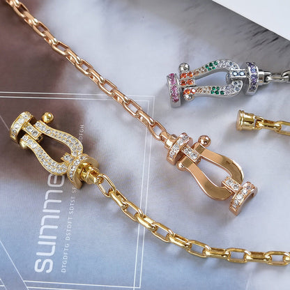 [LunaMar]FORCE LARGE HORSESHOE CLASP METAL BRACELET