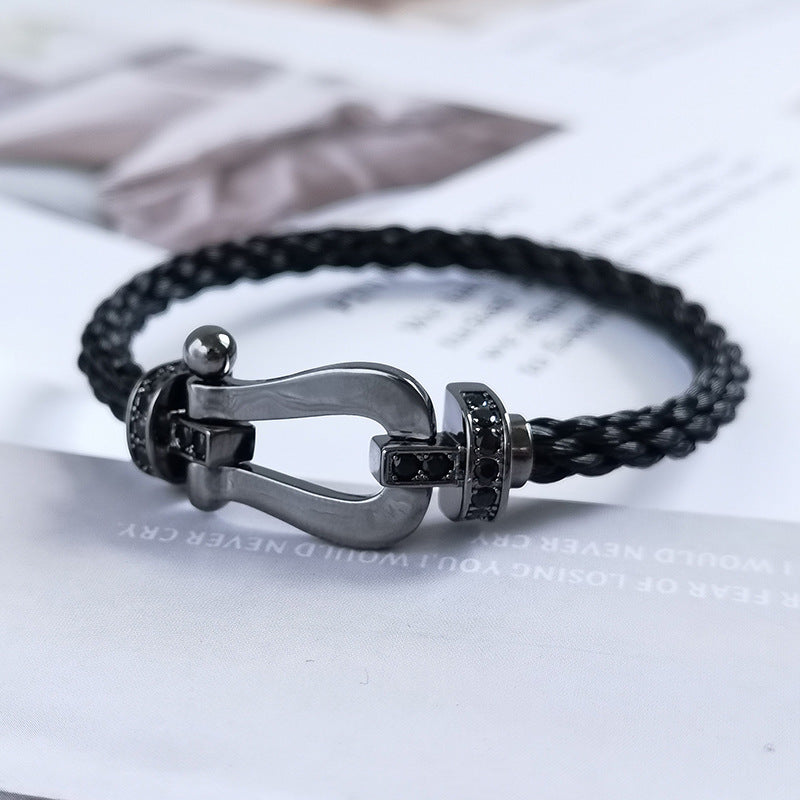 [LunaMar]FORCE LARGE SERIES BLACK SAMURAI BRACELET