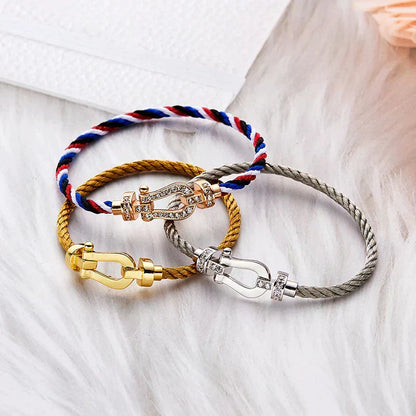 [LunaMar]FORCE LARGE HORSESHOE BRACELET - GOLD