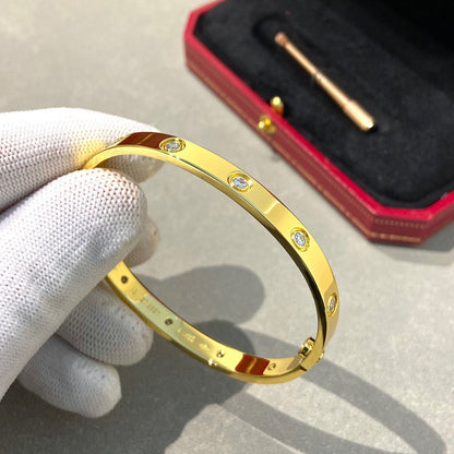 [LunaMar]CLASSIC 6.1MM LOVE BANGLE - 10-DIAMOND