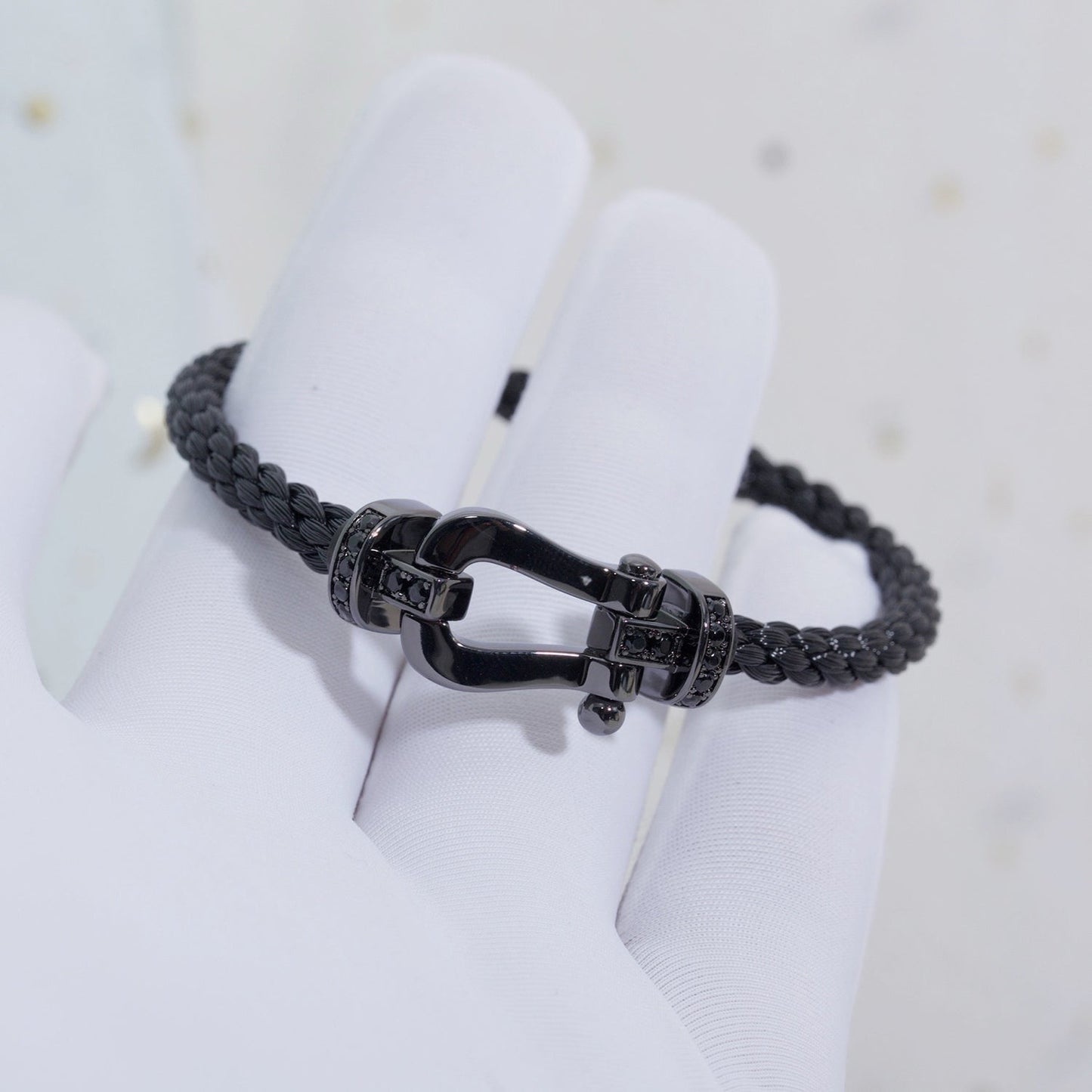 [LunaMar]FORCE LARGE SERIES BLACK SAMURAI BRACELET