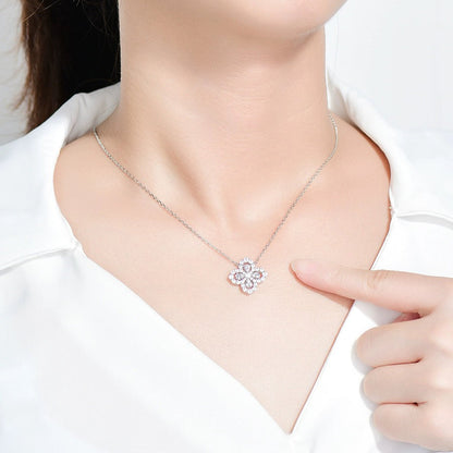 [LunaMar]LOOP NECKLACE FULL MOTIF DIAMOND 16MM MULTIPLE COLORS
