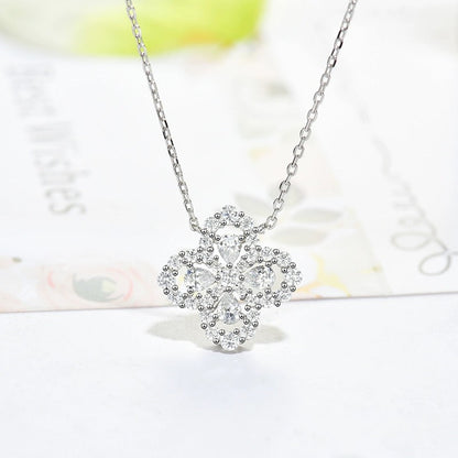 [LunaMar]LOOP NECKLACE FULL MOTIF DIAMOND 16MM MULTIPLE COLORS