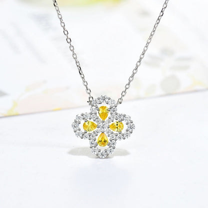 [LunaMar]LOOP NECKLACE FULL MOTIF DIAMOND 16MM MULTIPLE COLORS