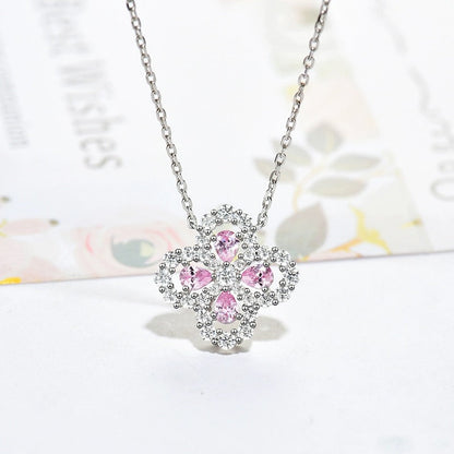 [LunaMar]LOOP NECKLACE FULL MOTIF DIAMOND 16MM MULTIPLE COLORS