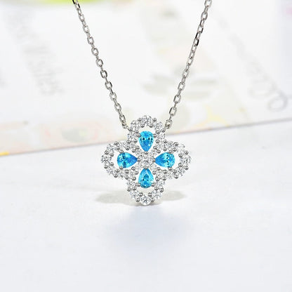 [LunaMar]LOOP NECKLACE FULL MOTIF DIAMOND 16MM MULTIPLE COLORS